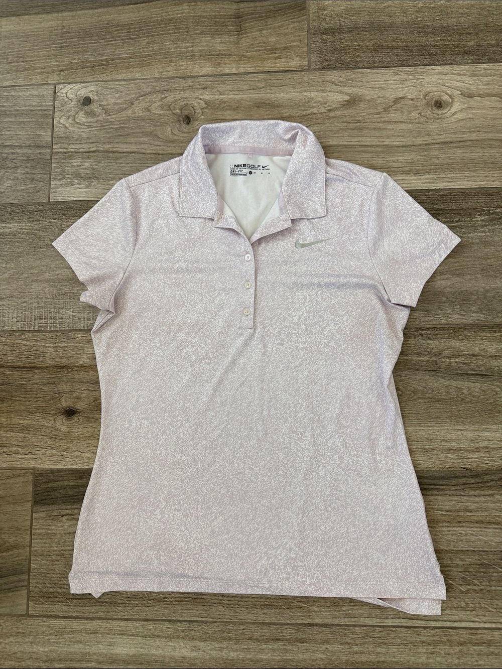 Nike Women’s Dri‑FIT Stretch Pique Golf Polo Limited Pro Edition Lavender White
